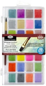 Royal & Langnickel(R) Essentials(TM) Watercolor Cakes 29/Pkg-Pearlescent,3 Pk - Picture 1 of 2