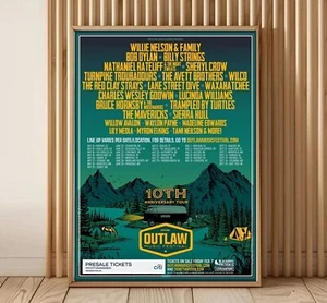 Poster!!!! Outlaw Music Festival Tour Poster 2025 18"x 24" - Picture 1 of 3