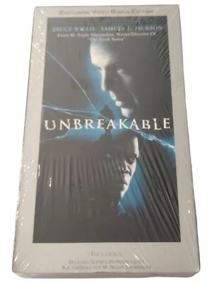 UNBREAKABLE VHS video tape FACTORY SEALED seal prime time sticker bonus edition - Image 1 of 4