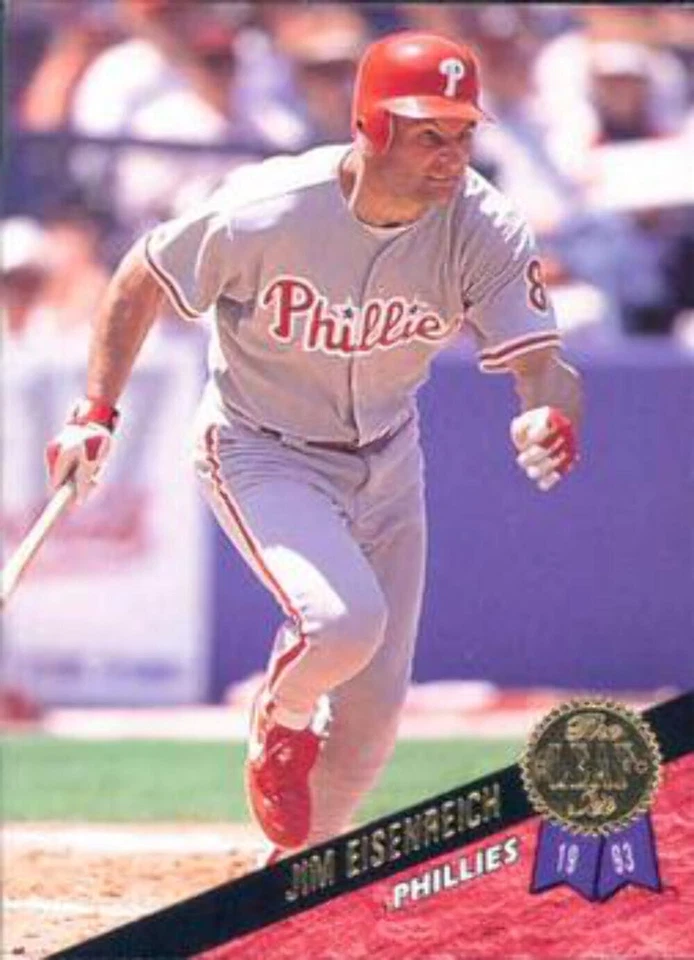 #507 Jim Eisenreich - Philadelphia Phillies - 1993 Leaf Baseball - Image 1 of 1