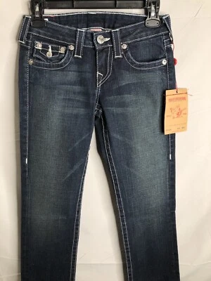 TRUE RELIGION NWT Womens BILLY Slim Straight Leg Jeans Size 26 VERA CRUZ NEW USA - Image 1 of 4