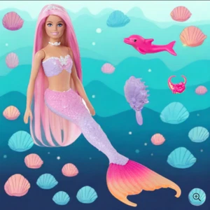 Barbie Puppe mit Farbwechselfunktion Meerjungfrau - Bild 1 von 24