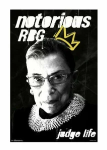 Notorious RBG Ruth Bader Ginsburg Poster Judge Life- 22 X 34 Trends New Sealed - Picture 1 of 8