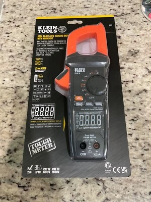 Klein Tools CL810 600A AC/DC Auto-Ranging Digital Pro Clamp Meter with Worklight - Image 1 of 2