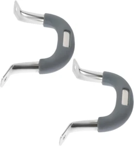 2Pcs Pot Side Handle Replacement Stainless Steel and Silicone Anti-Scalding - Picture 1 of 12