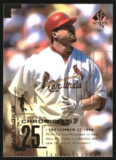 1999 (CARDINALS) SP Authentic Home Run Chronicles #HR70 Mark McGwire
