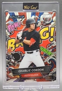 Charlie Condon 1/1 2024 Wild Card Rookie RC Comix Red White Blue Laser Colorado - Picture 1 of 2