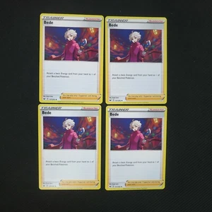 4x Bede 157/202 Sword and Shield Pokemon Card TCG - Picture 1 of 1