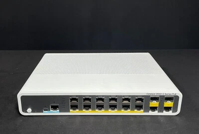 Cisco WS-C3560C-12PC-S 12 Port PoE+ 3560C Switch - Same Day Shipping - Image 1 of 4