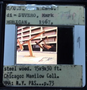 Mark Di Suvero "Mohican 1967" Abstract Expressionism Sculpture 35mm Art Slide - Picture 1 of 3