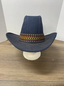 Cappello da cowboy vintage Resistol diligenza taglia 7 1/8. Blu.MFR 52-4000-65 colorato - Foto 1 di 6
