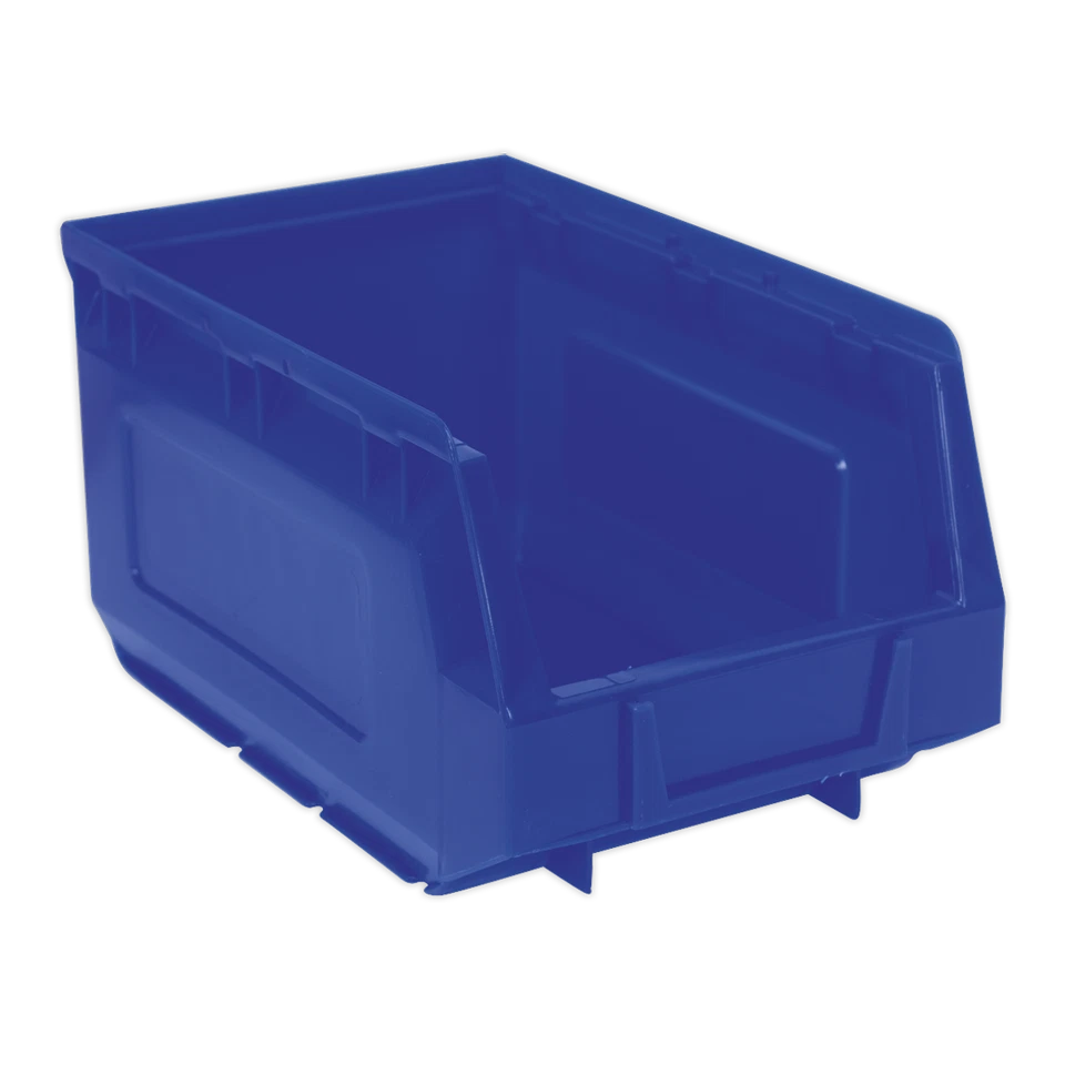 Plastic Storage Bin 150 x 240 x 130mm - Blue Pack of 38 TPS3 Sealey New - Image 1 of 1
