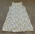 J Jill Love Linen All Over Daisy Print Dress Size Medium 100 Linen