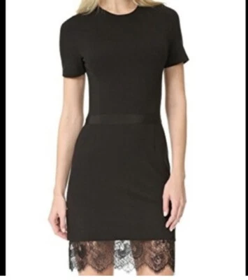 Vestido para mujer talla grande negro funda encaje dobladillo vestido clásico estilo retro » Foto 1 de 4