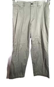 Land's End men's green traditional fit pants 32/28 preowned - Picture 1 of 7