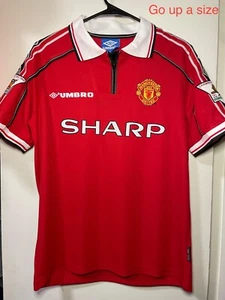 Manchester United 1998/99 Home Jersey, Beckham #7 - Picture 1 of 2