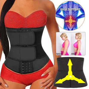 Unisex Waist Trainer Sauna Shapewear Tummy Control Neoprene Belt Girdle Cincher - Picture 1 of 18