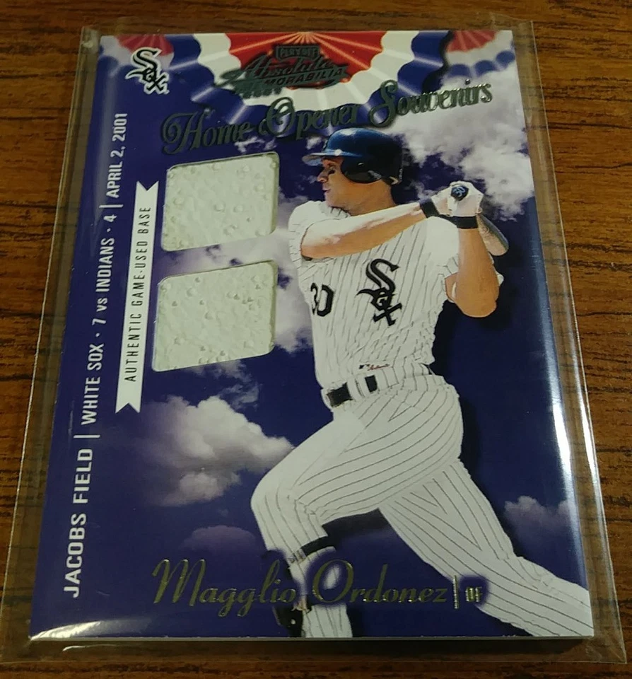 2001 Absolute Home Opener Magglio Ordonez Double base /200 White Sox baseball - Image 1 of 2