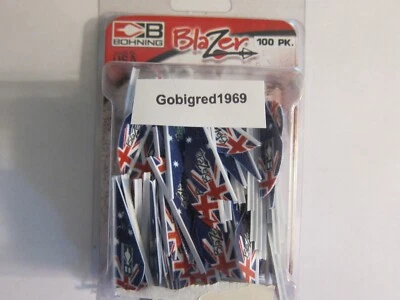 NEW Bohning Blazer Vanes - 2" - AUST FLAG - 100pk - 10832AUSF2  FREE SHIPPING - Image 1 of 3