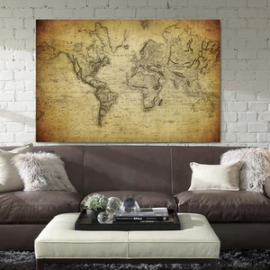 3D Classic Map 887 Wall Stickers Vinyl Murals Wall Print Decal Deco Art AJ STORE - Picture 1 of 5