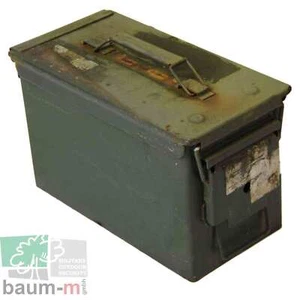 ORIGINAL BUNDESWEHR MUNITIONSKISTE CAL.50 OLIV METALLBOX NATO M2A1 - Bild 1 von 6