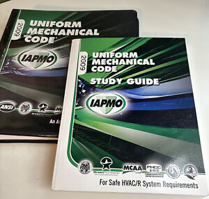 Code mécanique uniforme 2009, couvercle de relieur 3 anneaux (IAPMO) et guide d'étude