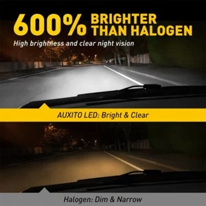 Q16 AUXITO 9003 H4 LED Headlight Bulbs Kit High-Low Beam 50W 6000K White LCplus - Picture 1 of 11