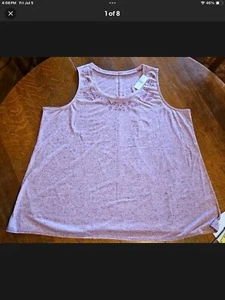 Neu mit Etikett Lane Bryant 26 28 lavendelfarbenes Swing-Tanktop ausgeschnitten KOSTENLOSER VERSAND leicht - Bild 1 von 6
