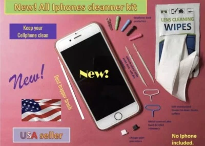 Apple Any Model Iphone Ipod or Ipad  Cleaning set charger port covers clean - Изображение 1 из 4