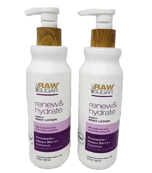 Raw Sugar Pineapple + Maqui Berry + Coconut Body Lotion Lot of 2 - Image 1 of 1
