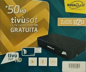 DECODER HD Q20 TIVÙSAT  ORIGINALE CERTIFICATO TIVÙSAT  TESSERA INCLUSA - Foto 1 di 1