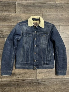 Giacca Diesel Denim Sherpa Blu Cotone Medio Uomo - Foto 1 di 11