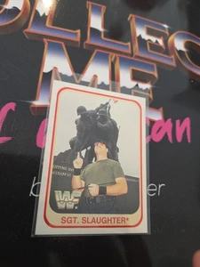 Merlin WWF WWE Sgt. Slaughter Deutsche Wrestling Trading Card 1991 - Bild 1 von 1