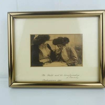 Wallace Nutting The Rabbi and His Great Grandson Framed Print - Image 1 of 4