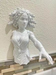 Medusa Head Of Snakes 9x6 Sculpture Statue Wall Mount Hang Greek Mythology Decor - Picture 1 of 5