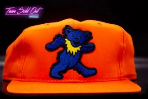 Vintage 1980s Youngan Grateful Dead Plain Logo Snapback Hat Music - Picture 1 of 3