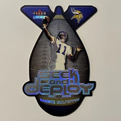 2001 Fleer Genuine Football Seek and Deploy Daunte Culpepper Insert Card #11 - Image 1 of 2