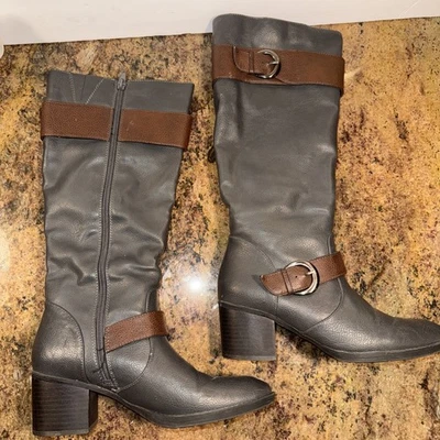 Natural Soul Naturalizer 'Zahara' Mujer Gris Hasta la Rodilla Botas de Montar Ecuestres Foto 1 de 4