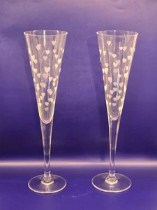 2 Marquis by Waterford Mini Herz Flöten Champagner Toasten Glas ein Paar - Bild 1 von 5