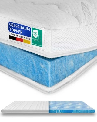 Premium Gelschaum Topper Gel 90x200 100x200 140x200 160x200 180x200 200x200 - Bild 1 von 4