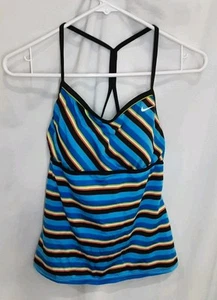 Nike Racerback Tankini Swimsuit Padded Top Women's Size 12 - D9 - Picture 1 of 3