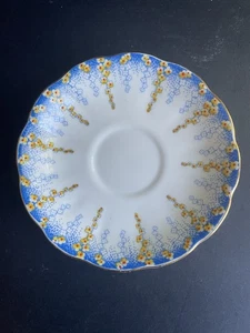 Royal Albert crown china saucer only Blue April Flowers - Picture 1 of 3