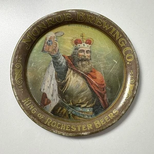 "Bandeja de punta previa a la prohibición Monroe Brewing Co. - Rochester, NY - antigua - 4""" - Imagen 1 de 7