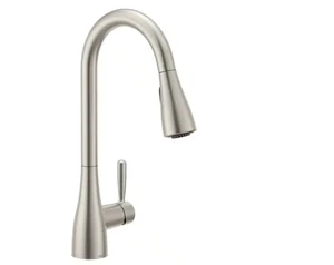Grifo de cocina extraíble Moen Doherty acero inoxidable resistente a puntos con una manija 87260SRS - Imagen 1 de 4