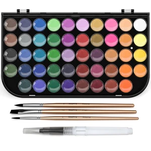 48 Watercolour Paint Set with Brushes and Accessories - Picture 1 of 6
