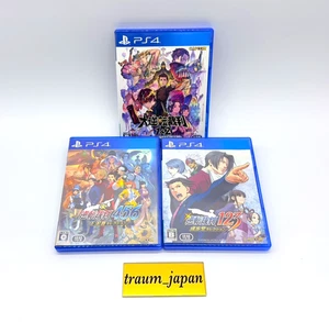 Lot 3 Ace Attorney 123 456 Naruhodo Selection & The Great Trilogy set PS4 Tested - Picture 1 of 3
