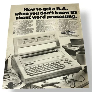 Smith Corona Textverarbeitung 1988 Original Vintage Print Ad J - Bild 1 von 3
