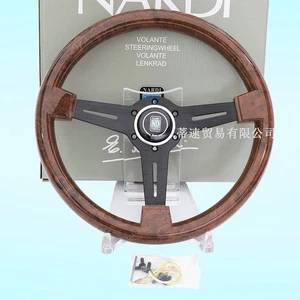 Für NARDI Classic 360mm Lenkrad Mahagoni Holz mit schwarzer Lackierung - Bild 1 von 5