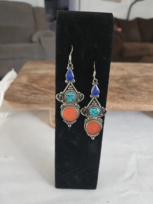 Long Dangling Earrings Great For Any Western Tone Event Wear - Image 1 of 2