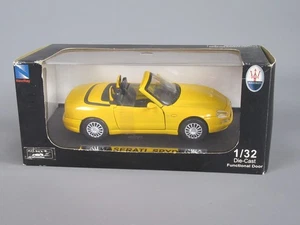 D822 Newray 51686 Hong-Kong Maserati Spyder 2003 Giallo 1:32 Nuovo + Scatola - Foto 1 di 20